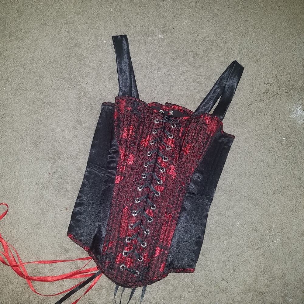 Heavy steel double boned corset. OOAK. - Picture 5 of 8